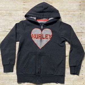 Girls Hurley zip-up sweatshirt